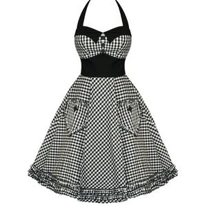 Hell Bunny Vixen Gingham Dress-M